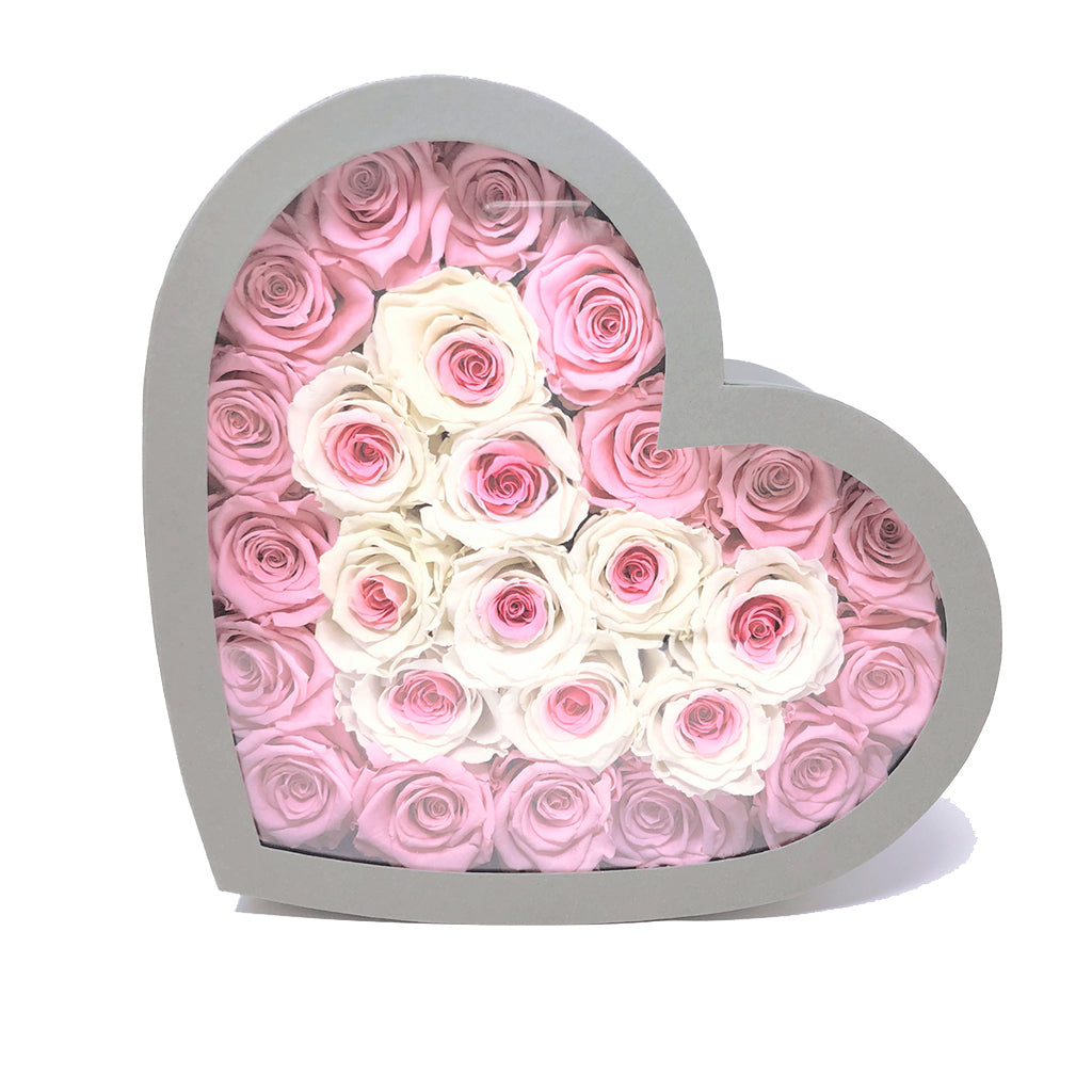 Acrylic Heart Shaped Rose Box Real Roses box in Dearborn, MI - LAMA'S  FLORIST