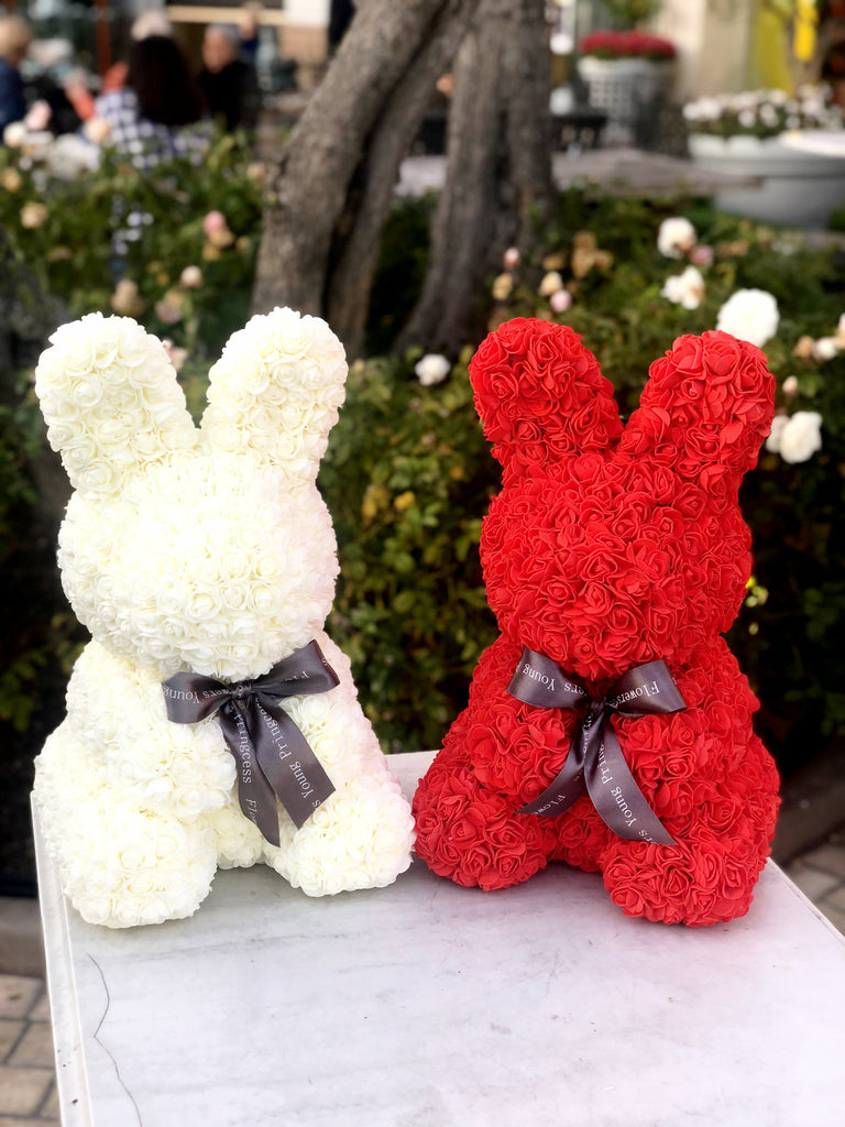 Limited  Rose Bunny  - White - Blossoming Love