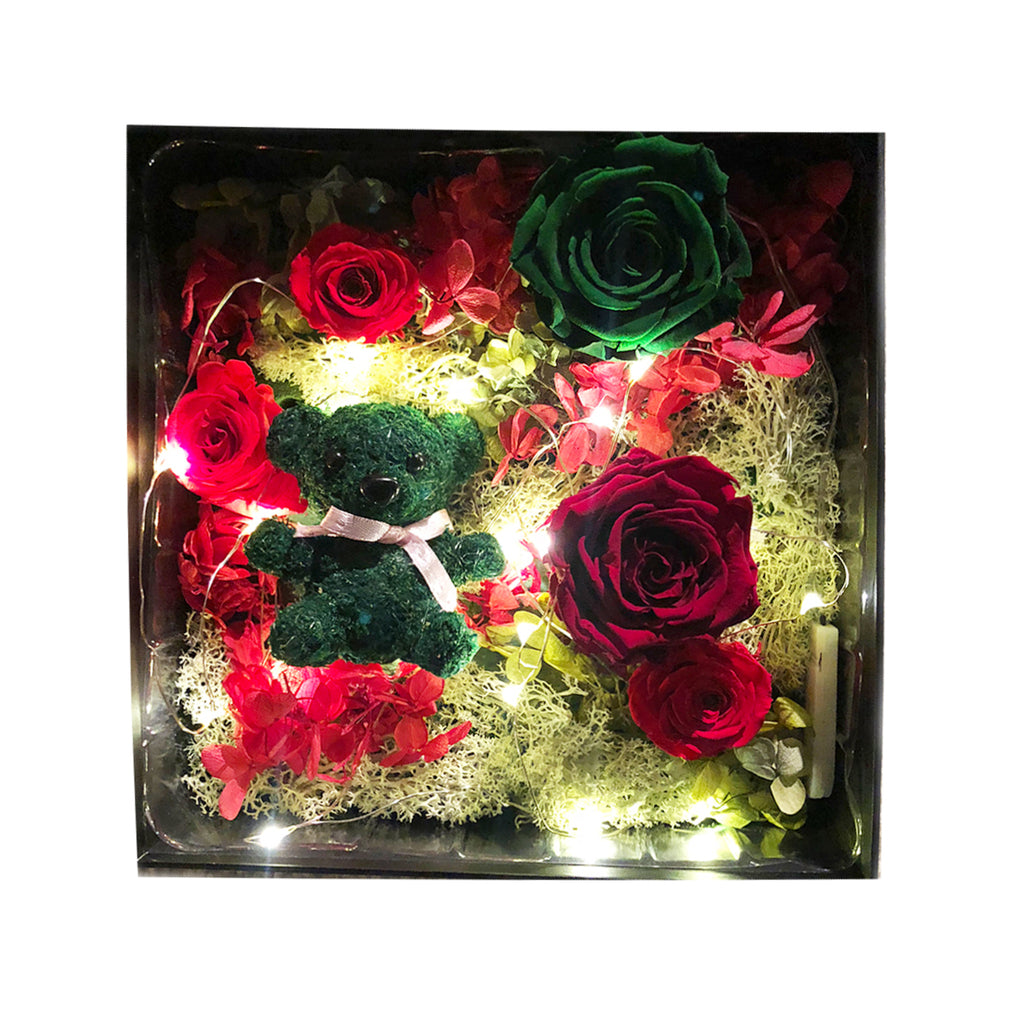 Limited Christmas Box | Christmas Teddy bear - Blossoming Love