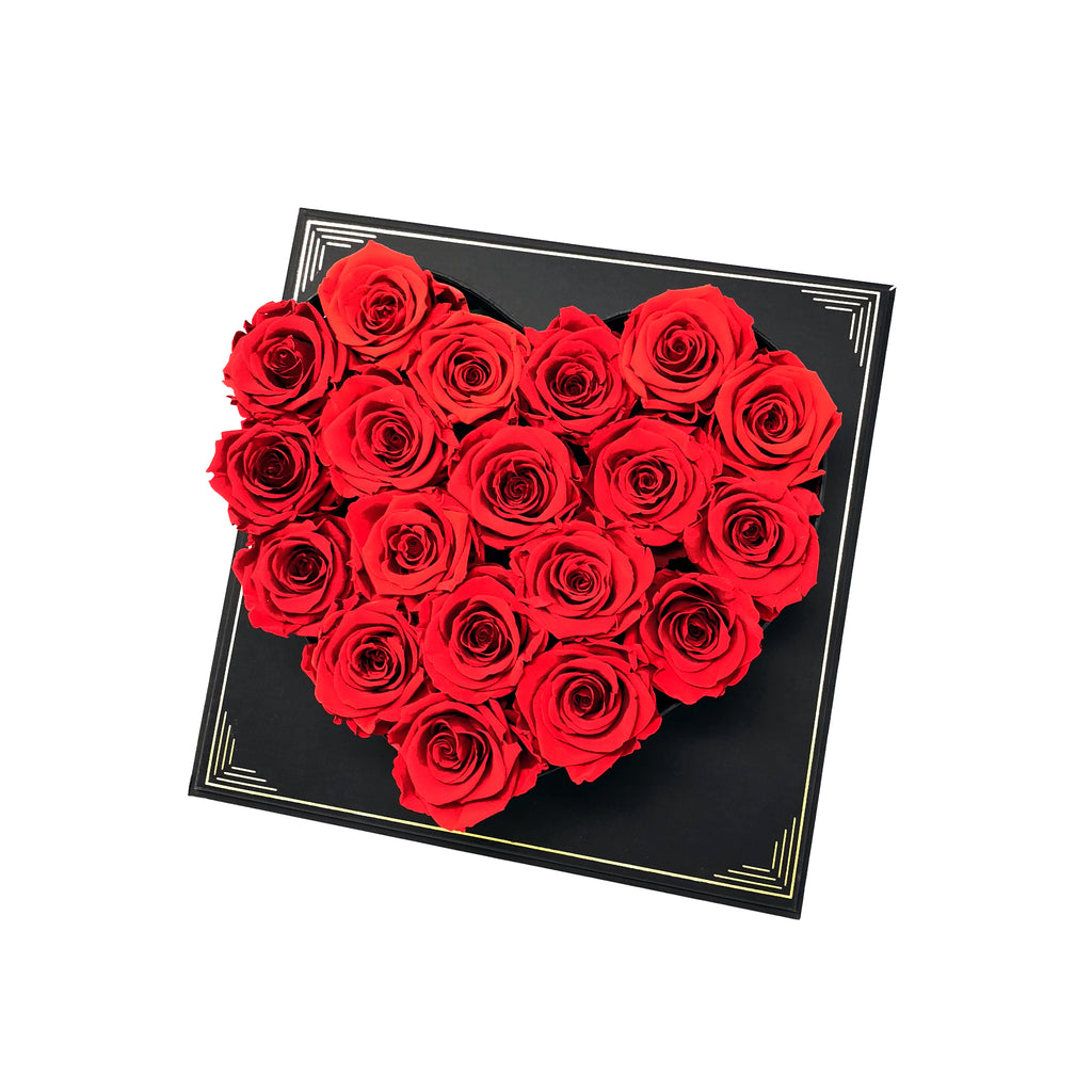 In My Heart - Small | Red preserved roses - Blossoming Love