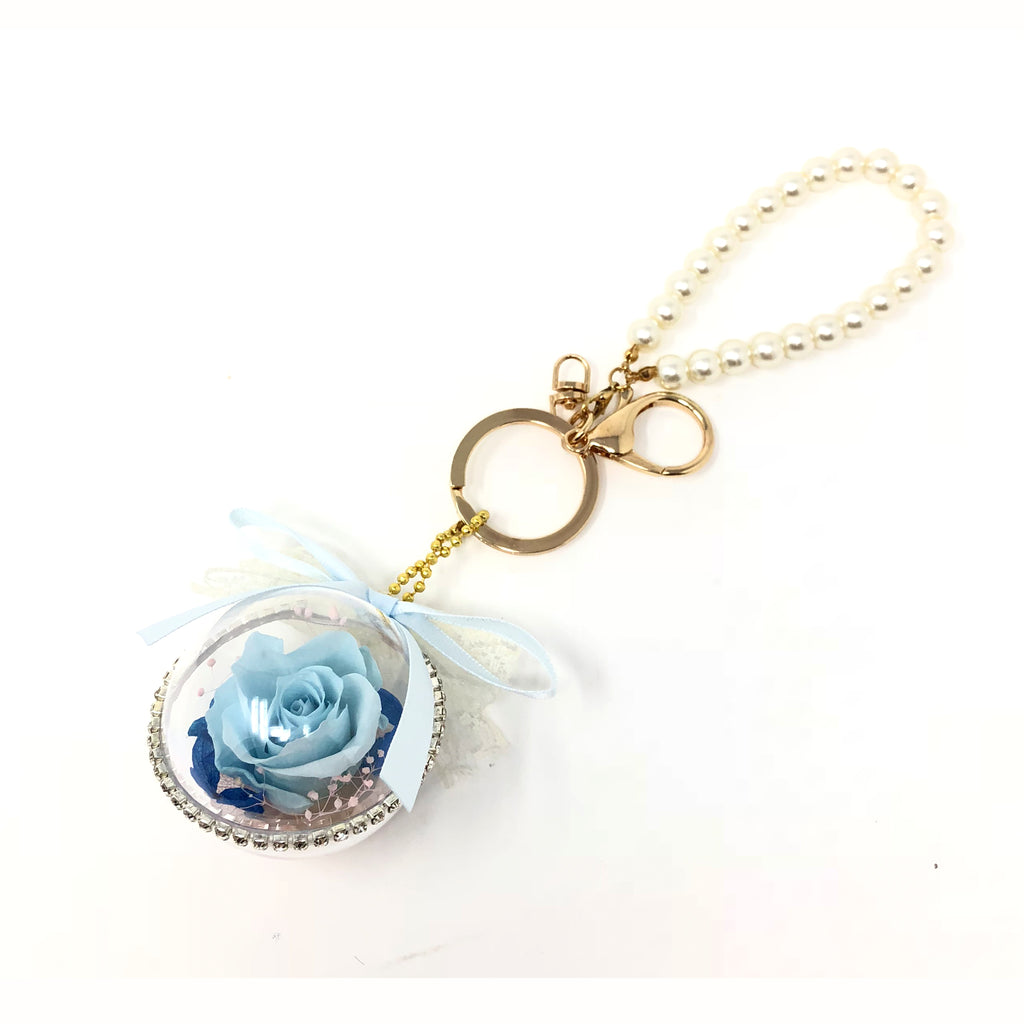 Preserved Rose Keychain - Blue | Blossoming Love