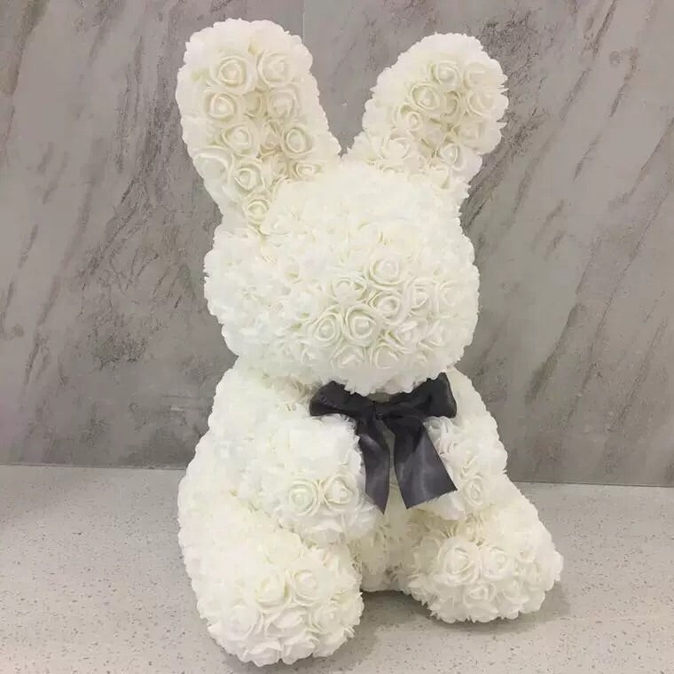 Limited  Rose Bunny  - White - Blossoming Love
